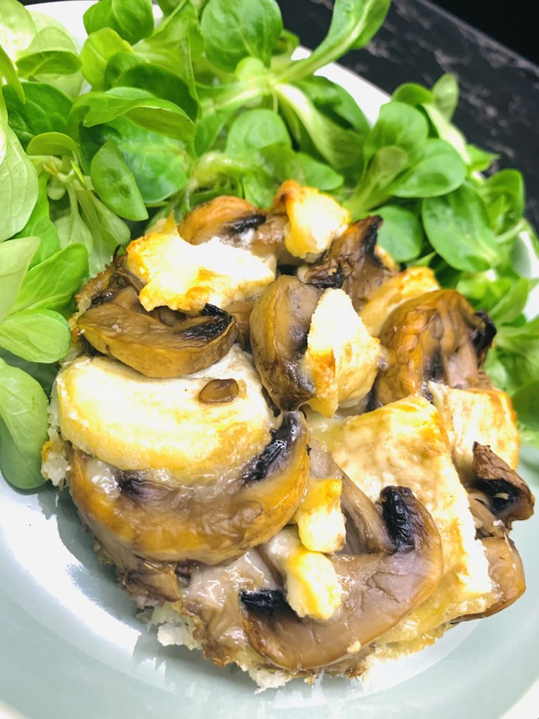 Tartelette champignon crottin de chavignol