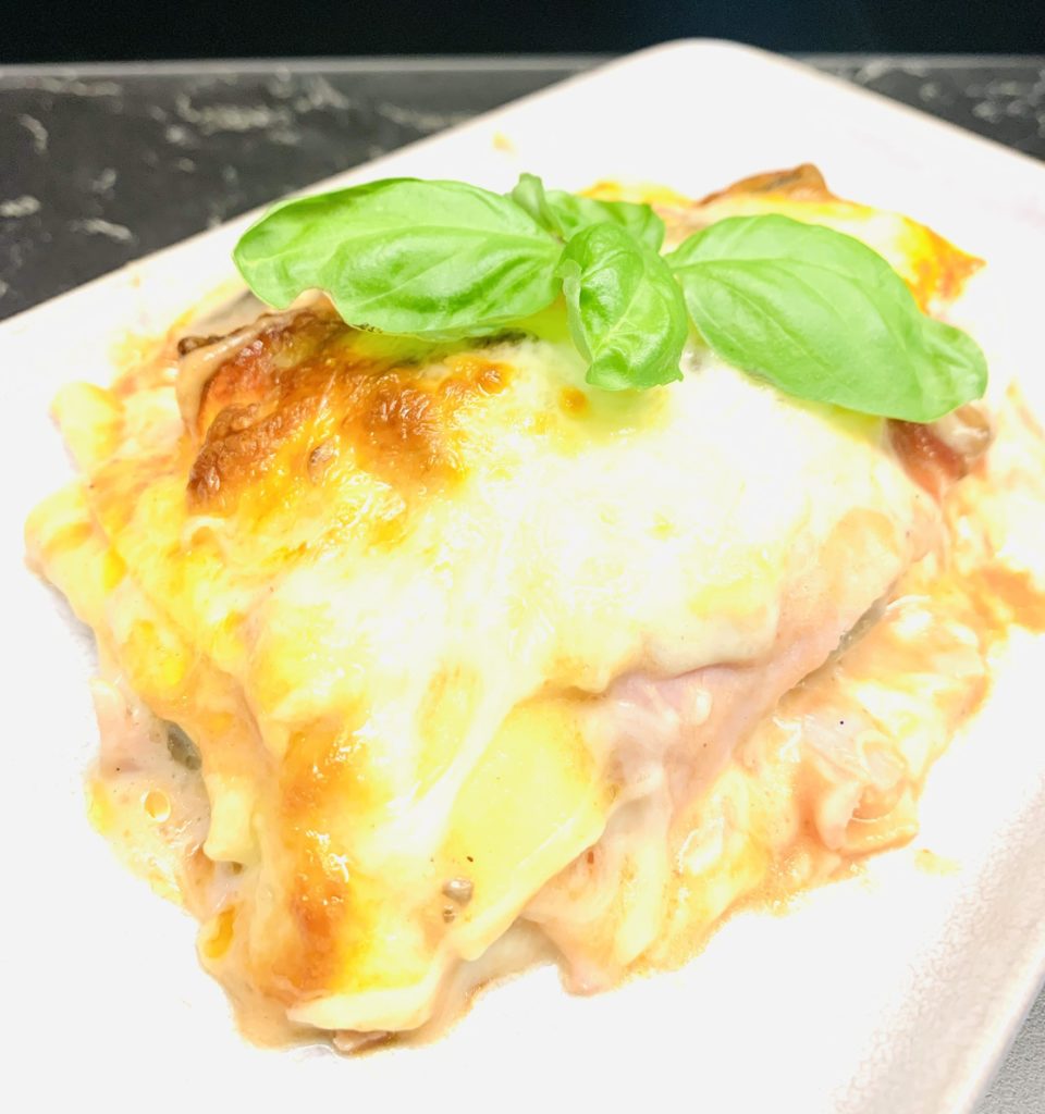 Lasagne jambon champignons