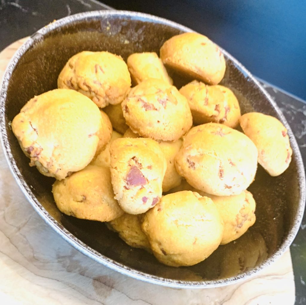 Sablé apéro parmesan jambon