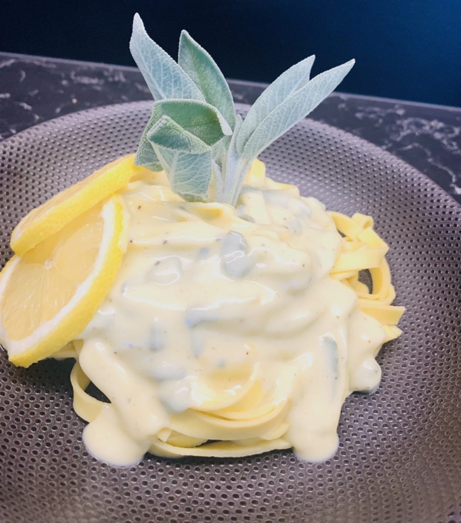 Tagliatelles sauge et citron