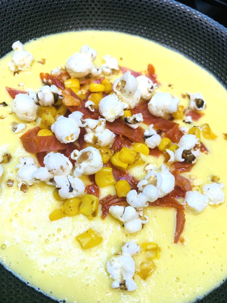 Crème de maïs et chorizo