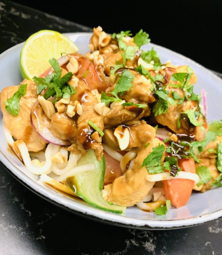 Salade asiatique au poulet